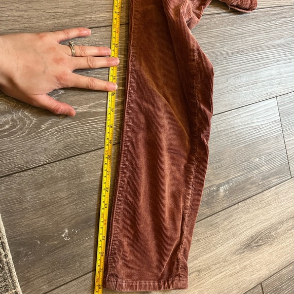 Anthropologie Pilcro Slim Boyfriend Crop Corduroy Pants 27 - Picture 8 of 13